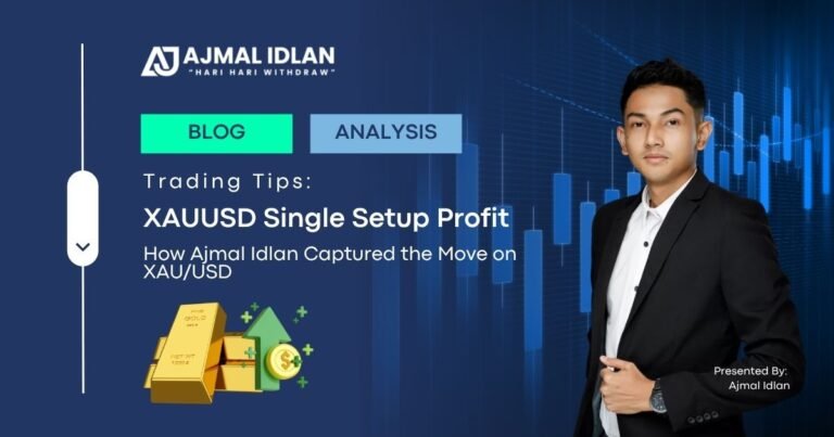 gold trading setup Ajmal Idlan XAUUSD single position profit